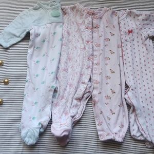 0-3 Month Button Sleepers Bundle